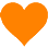 Orange hjerte
