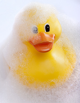 Badeand - som pynt eller leke